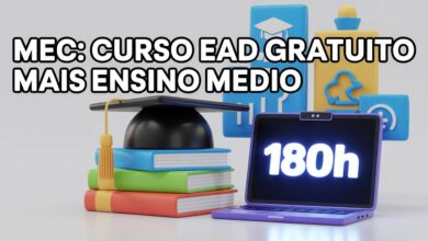 MEC lança curso EAD 'Mais Ensino Médio' (180h) para professores da rede pública. Inscrições abertas na AVAMEC. Pode virar especialização!