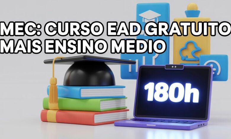MEC lança curso EAD 'Mais Ensino Médio' (180h) para professores da rede pública. Inscrições abertas na AVAMEC. Pode virar especialização!