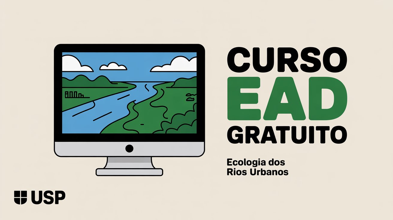 Curso gratuito e EAD da USP oferece 5.000 vagas sobre Ecologia de Rios. Aberto a qualquer área de graduação. Inscreva-se já!