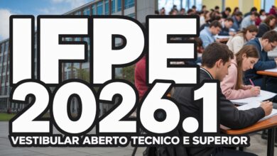 IFPE 2026: Vagas abertas para cursos técnicos integrados e graduação. Seleção por prova objetiva e redação. Confira o edital e inscreva-se!
