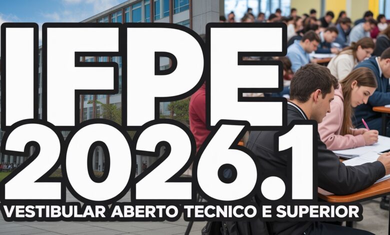IFPE 2026: Vagas abertas para cursos técnicos integrados e graduação. Seleção por prova objetiva e redação. Confira o edital e inscreva-se!