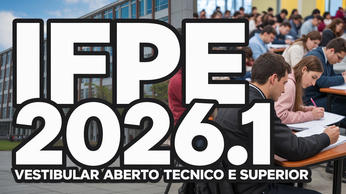 IFPE 2026: Vagas abertas para cursos técnicos integrados e graduação. Seleção por prova objetiva e redação. Confira o edital e inscreva-se!
