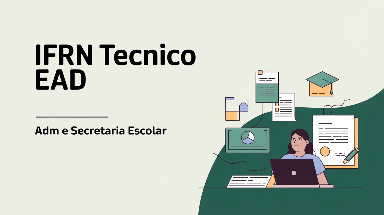 Buscando um curso técnico gratuito? IFRN abre 80 vagas EAD para Cursos Técnicos em Administração e Secretaria Escolar. Seleção por histórico.