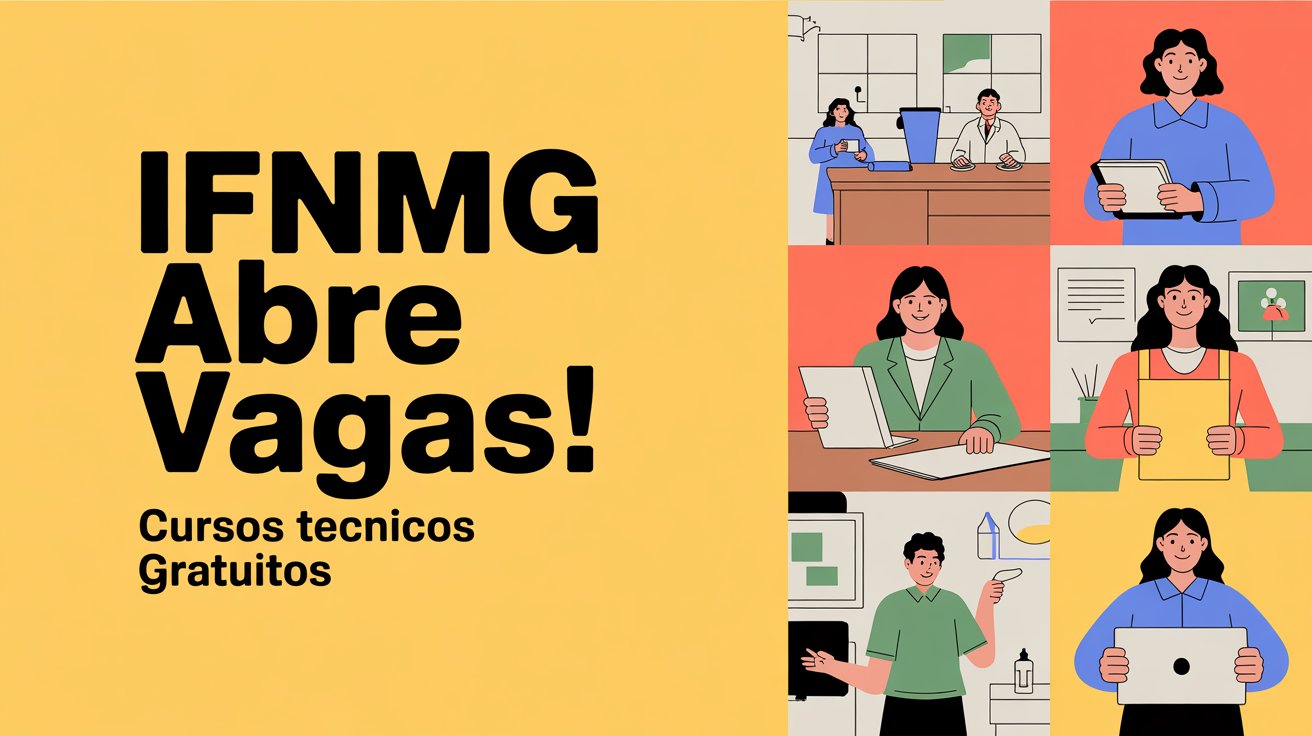 Processo Seletivo IFNMG 2026: Cursos técnicos gratuitos com seleção por análise de notas. Veja o edital e não perca o prazo de inscrição!