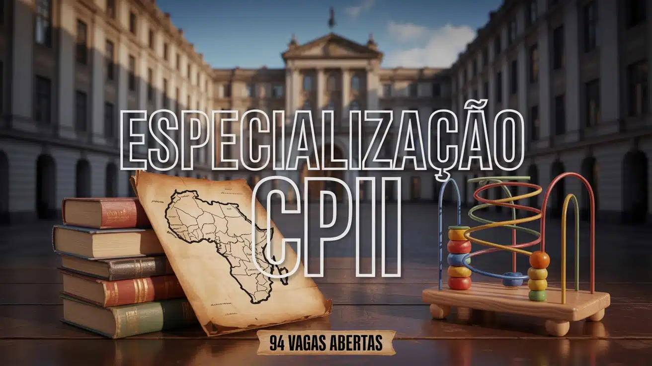 Colégio Pedro II abre 94 vagas para especialização presencial no RJ (Ensino de História e Educação Psicomotora). Inscrições em outubro!
