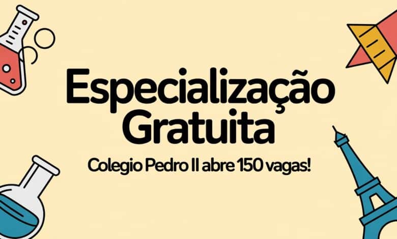 Procurando uma especialização gratuita e a distância? O MEC através do Colégio Pedro II oferece 150 vagas no Ensino de Francês e Química!