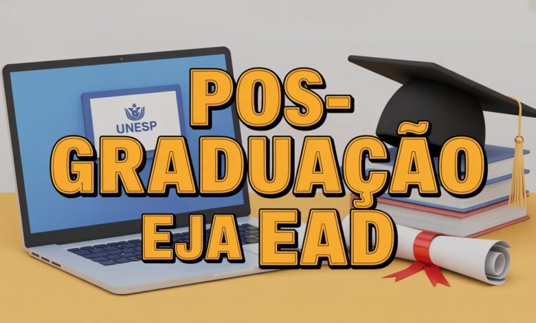 Unesp EAD lança Especialização EAD em EJA para 2026. São 150 vagas para professores de SP. Seleção simplificada!