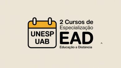UNESP abre 585 vagas em 2 Cursos de Especialização EAD gratuita para educadores de SP! Cursos em EJA e Gestão Escolar. Confira!