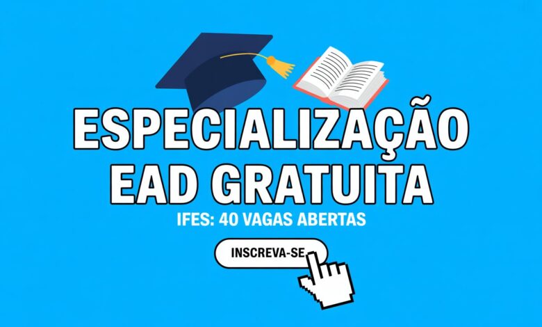 Ifes abre 40 vagas para especialização EAD gratuita em Práticas Pedagógicas. Inscrições abertas! Seleção por sorteio. Saiba como participar.