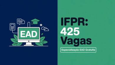 IFPR abre 425 vagas para especialização gratuita em EAD! Inscrições em outubro. Saiba como participar desta oportunidade única de qualificação.