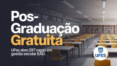Oportunidade! Curso de Especialização em Gestão Escolar EAD e gratuito na UFES. Confira o edital e veja como participar do processo seletivo!