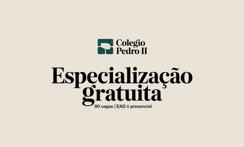 Inscrições abertas para especialização gratuita no Colégio Pedro II. Vagas para Pós-Graduação no Ensino de Francês, Química e Matemática!