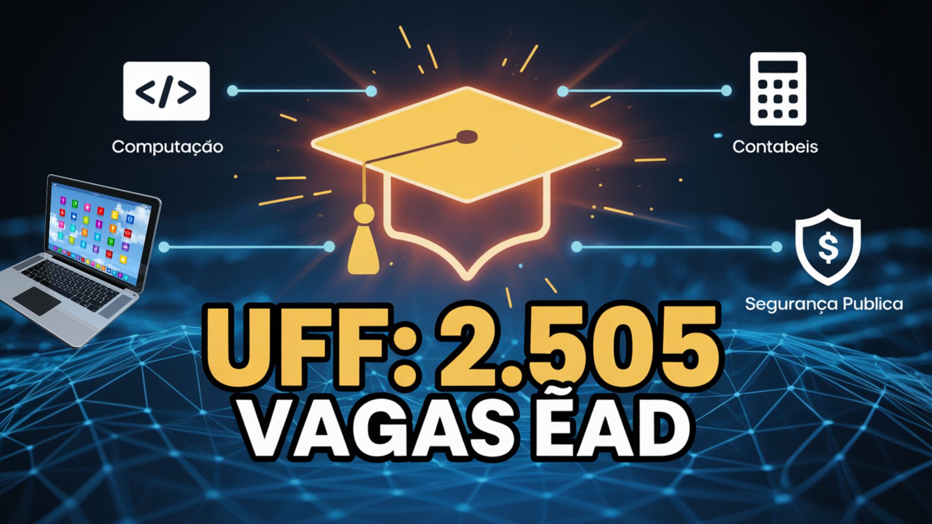 Chance de ouro! UFF oferece 2.505 vagas EAD pelo Vestibular CEDERJ 2026.1. Veja cursos como Administração Pública e Letras. Inscreva-se já!
