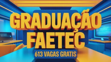 Oportunidade na FAETEC: 613 vagas em curso de ensino superior de tecnologia e licenciatura. Inscrições abertas até 06/11. Veja o edital!