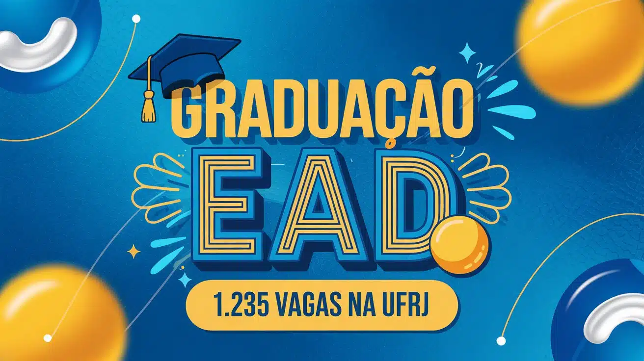 UFRJ e Cederj abrem 1.235 vagas em cursos de graduação EAD para 2026. Saiba como se inscrever em Biologia, Física, Química e Contábeis!