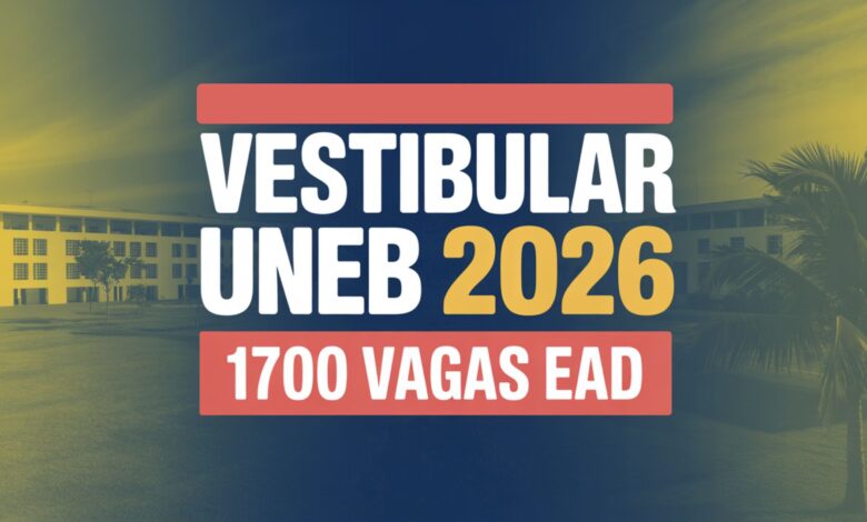 A UNEB lançou o edital do Vestibular 2026 com mais de 1.700 vagas EAD. Veja como se inscrever nos cursos de graduação EAD e mude seu futuro!