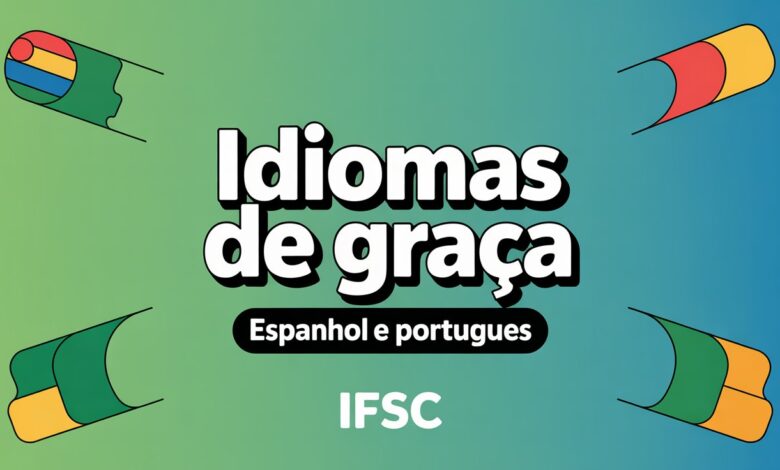 Aprenda um novo idioma de graça! O IFSC está com edital aberto para cursos de qualificação em idiomas com seleção por sorteio! Confira!