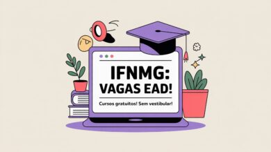 Inscrições IFNMG 2026! Vagas para cursos de licenciatura semipresenciais EAD e gratuitos. Seleção por histórico escolar.
