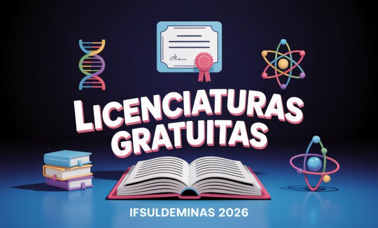 Sua chance de cursar licenciatura no IFSULDEMINAS em 2026. Vagas em Muzambinho, Passos, Inconfidentes e outros. Inscrições abertas!