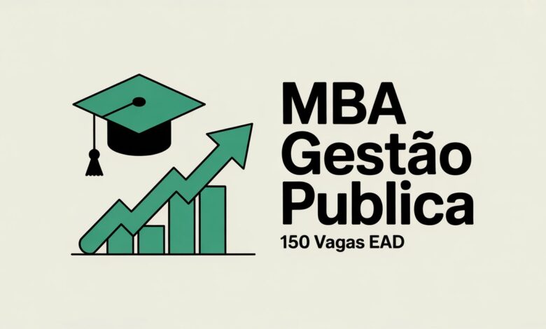 Inscrições abertas para o MBA em Gestão Pública da Enap. Curso EAD gratuito com 150 vagas para agentes públicos. Não perca o prazo!