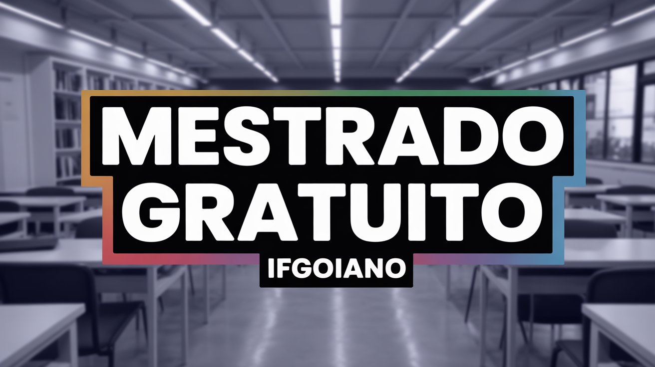 Transforme sua carreira! IF Goiano abre vagas para o Mestrado Profissional em Formação de Professores e Práticas Educativas. Confira o edital!
