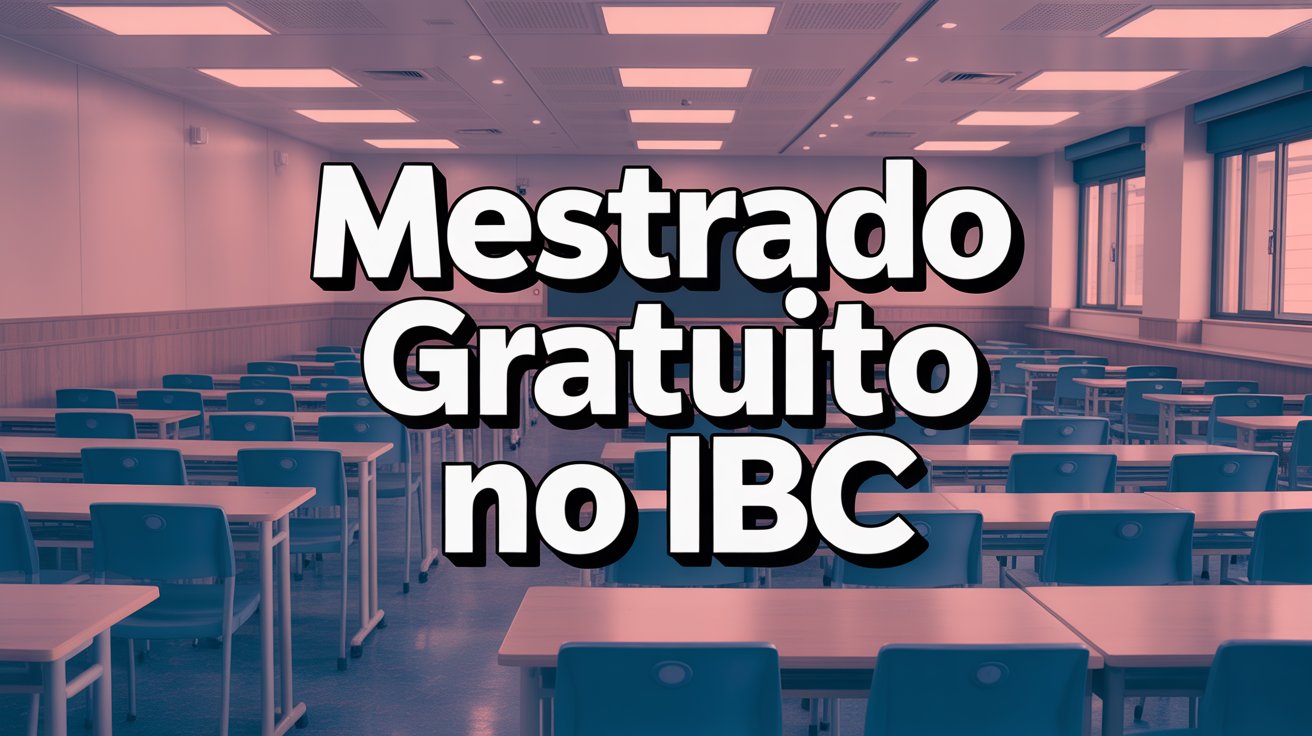 Oportunidade única! O Instituto Benjamin Constant (IBC) abriu inscrições para o Mestrado em Ensino na Temática da Deficiência Visual. Saiba mais!
