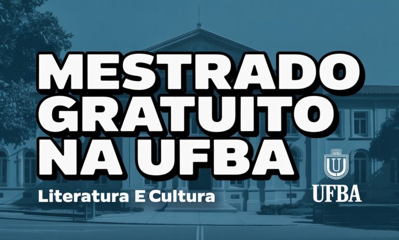 Edital aberto: Mestrado em Literatura e Cultura na UFBA. Inscrições abertas para o processo seletivo para graduados de qualquer área.