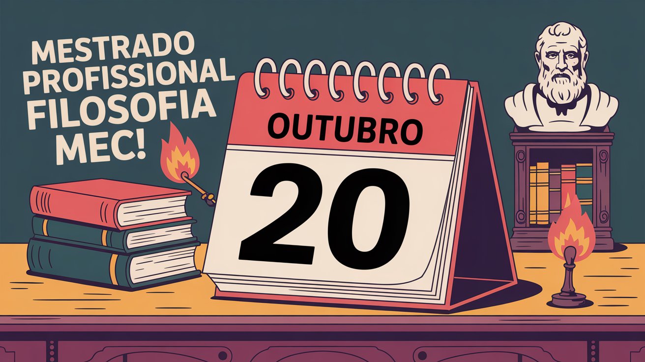 Este Mestrado Profissional em Filosofia (PROF-FILO) do MEC encerra amanhã (20/10) e pode ser a oportunidade que você, professor, esperava!