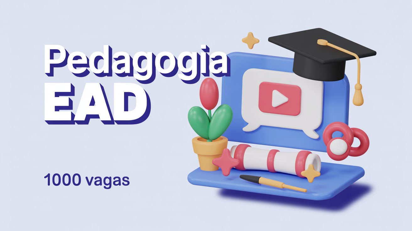 Quer fazer Pedagogia EAD de graça? O Vestibular CEDERJ 2026 oferece 1.160 vagas para o curso. Inscrições até 30 de outubro. Saiba mais!