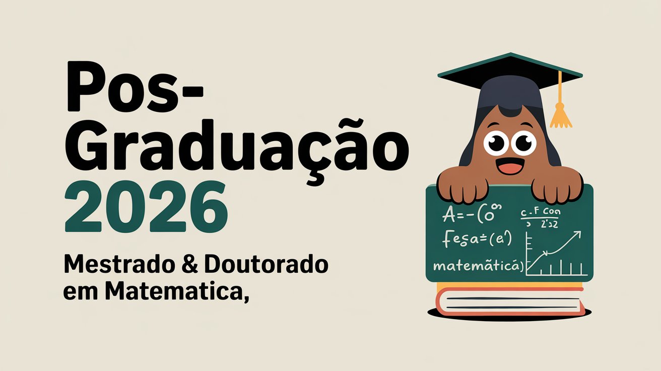 Pós-Graduação na UFAM: Edital de Mestrado e Doutorado Gratuitos em Matemática com inscrições abertas! Confira as informações e participe!