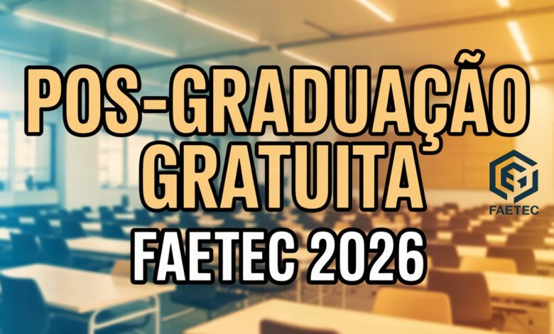 Sua chance de cursar uma pós- graduação gratuita na FAETEC chegou. Inscrições para a especialização em Administração Estratégica de Negócios.