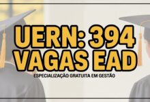 Procurando uma pós-graduação gratuita? A UERN e UAB/CAPES lançam edital para a especialização em Gestão Escolar EAD. Inscrições até 28/10.