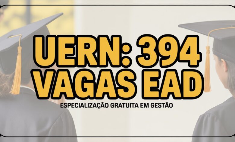 Procurando uma pós-graduação gratuita? A UERN e UAB/CAPES lançam edital para a especialização em Gestão Escolar EAD. Inscrições até 28/10.
