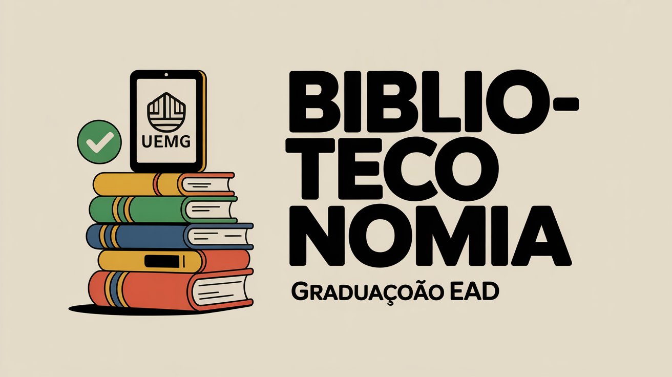 UEMG abre vagas para Biblioteconomia EAD Gratuita! Seleção sem prova, apenas notas do Ensino Médio. Inscrições até 11/12. Saiba mais!