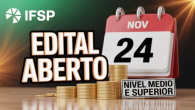 Concurso Público IFSP 2025: Vagas abertas para Assistente Administrativo e mais. Salários atrativos e benefícios. Prazo final em 24/11