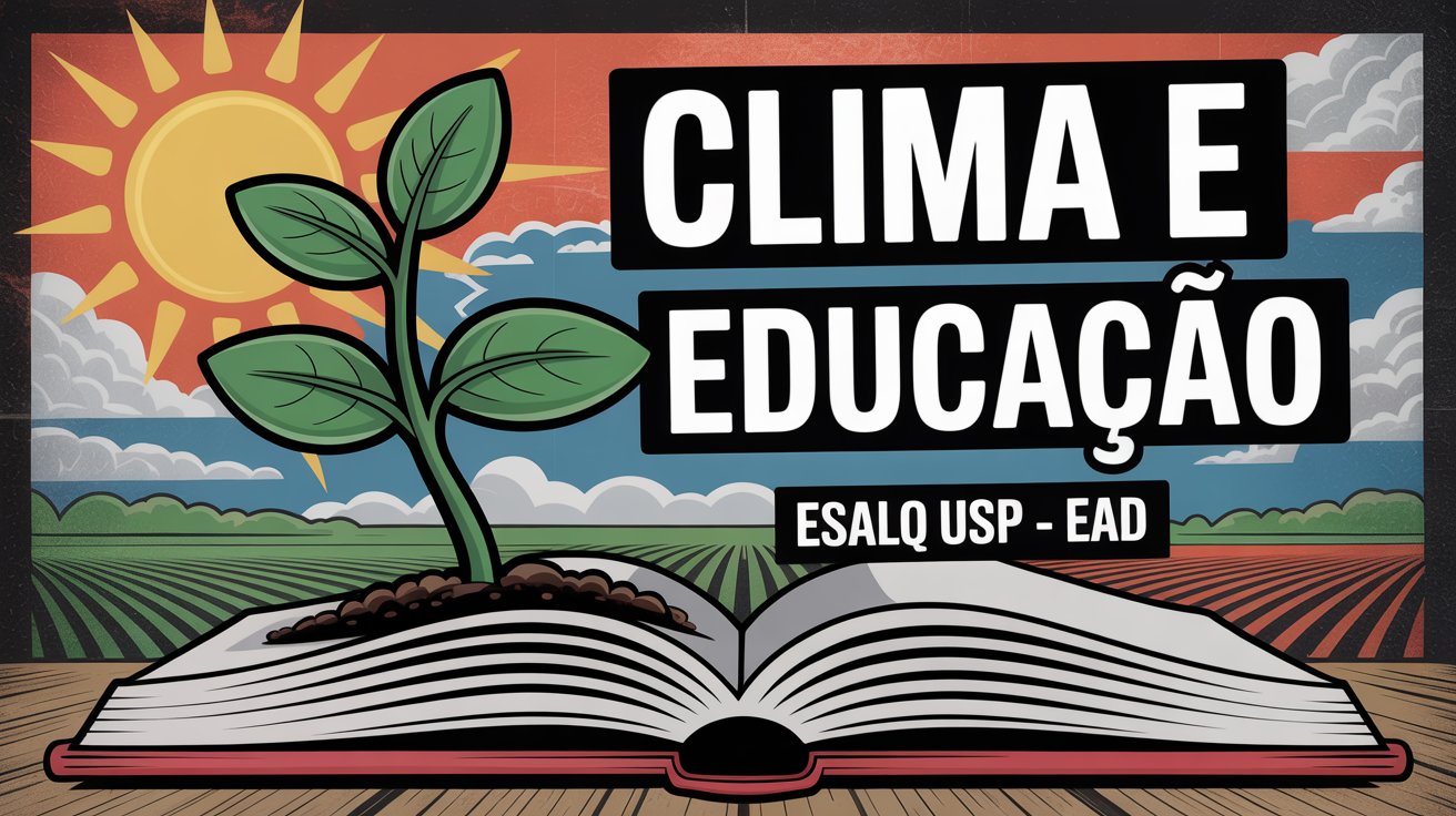 Inscrições abertas: Curso de Atualização da USP para docentes. Tema: Mudanças Climáticas na Agricultura. 100% Online e Gratuito. Confira.