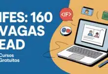 Cursos de Aperfeiçoamento EAD gratuitos no Ifes. São 160 vagas para Design Educacional e Tecnologias Digitais. Seleção por sorteio.