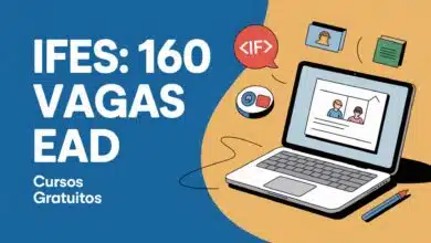 Cursos de Aperfeiçoamento EAD gratuitos no Ifes. São 160 vagas para Design Educacional e Tecnologias Digitais. Seleção por sorteio.