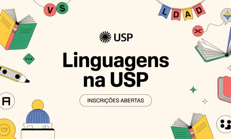 Encontro USP Escola 2026: Formação presencial em Linguagens. Vagas para professores de Inglês e Literatura. Inscreva-se até 03/12.