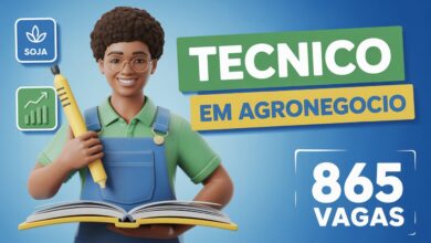 SENAR abre 865 vagas EAD para Técnico em Agronegócio (gratuito). Inscrições até 24/11. Seleção SEM PROVA, por análise de histórico.
