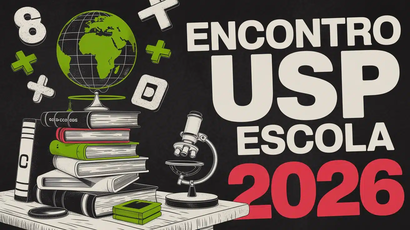 Inscrições abertas para o Encontro USP Escola 2026! Cursos presenciais e gratuitos para professores em janeiro. Inscreva-se na USP até 03/12.