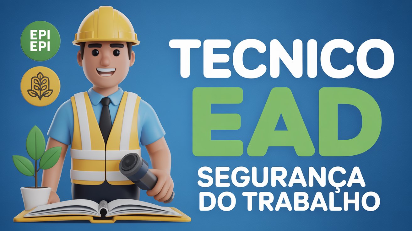 Faça o curso técnico EAD em Segurança do Trabalho de graça. SENAR oferece 725 vagas em 27 polos. Inscrições até 24 de novembro.