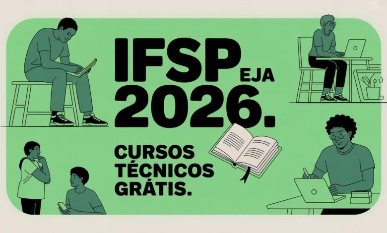 IFSP abre inscrições para cursos gratuitos de EJA. Conclua o Ensino Médio com Técnico Integrado! Confira o edital e as vagas oferecidas.