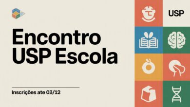 USP abre vagas para Encontro USP Escola 2026 (12 a 16 Janeiro). Cursos presenciais para professores. Inscrições até 03/12.