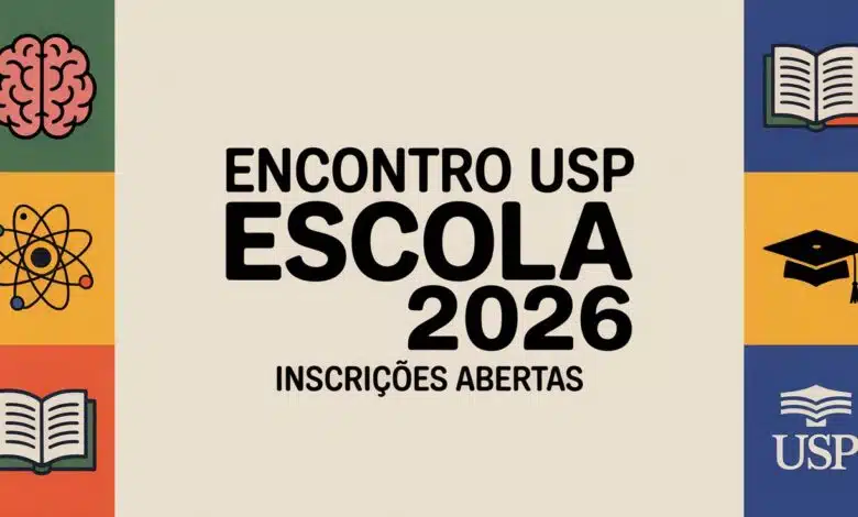 Inscrições abertas para o 27º Encontro USP Escola 2026. Formação continuada gratuita e presencial para educadores. Vagas limitadas.