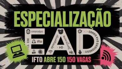 Oportunidade de Pós-Graduação EAD Gratuita no IFTO (UAB). Curso de Especialização em Educação e Tecnologias Digitais. Inscrições abertas!