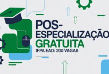 Oportunidade no IFPA: Especialização EAD em Educação Profissional e Tecnológica (EPT) com 200 vagas. Veja quem pode se inscrever.