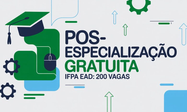Oportunidade no IFPA: Especialização EAD em Educação Profissional e Tecnológica (EPT) com 200 vagas. Veja quem pode se inscrever.