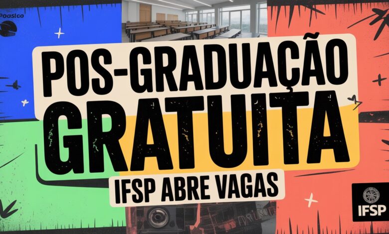 Oportunidade: Pós-Graduação gratuita no IFSP. Inscrições abertas para Especialização em Docência na Educação Básica. Veja o edital!