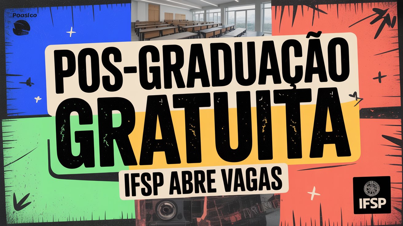 Oportunidade: Pós-Graduação gratuita no IFSP. Inscrições abertas para Especialização em Docência na Educação Básica. Veja o edital!